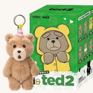 Ted2 Plush Bear Keychain with Party Hat